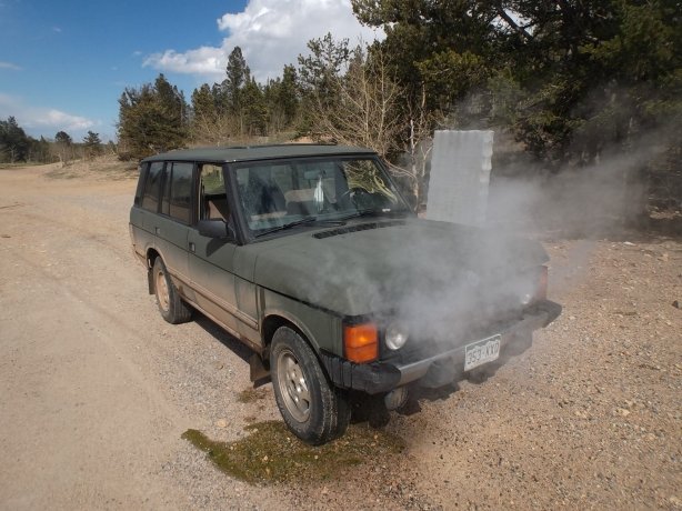 My overheating Range Rover that led to the discovery of the Williamsburg site.